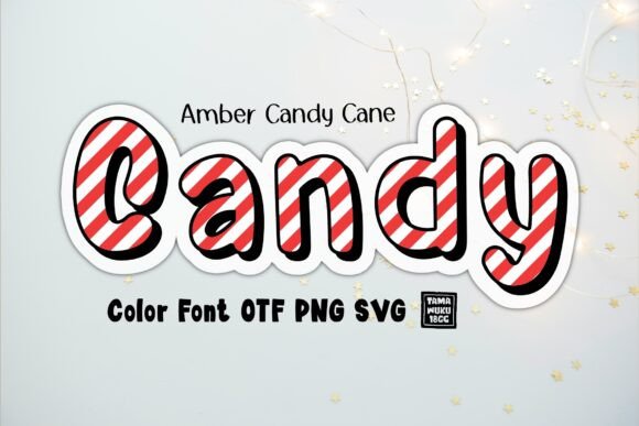 Amber Candy Cane: A Festive Font for Creative Projects