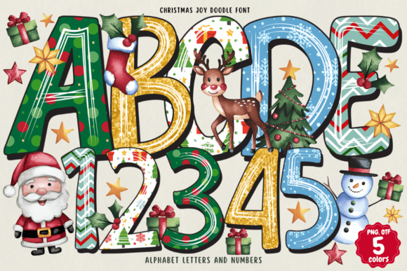 Christmas Joy Doodle: A Font That Brings Holiday Magic to Your Brand