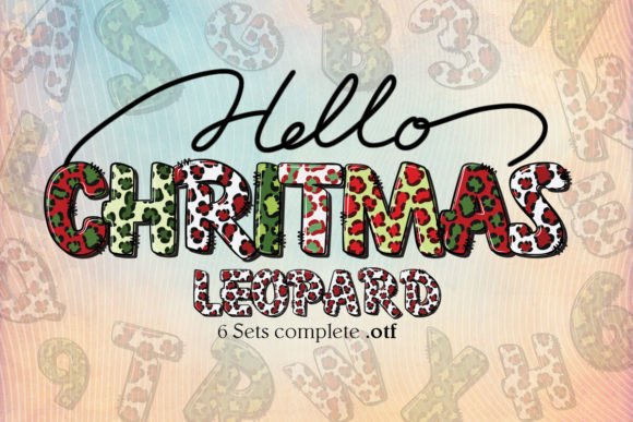 Christmas Leopard Font for Festive Campaigns
