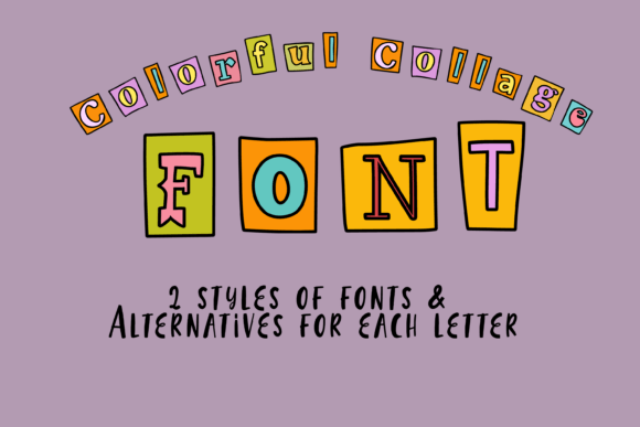 Colorful Collage: A Font That Brings Your Creations to Life