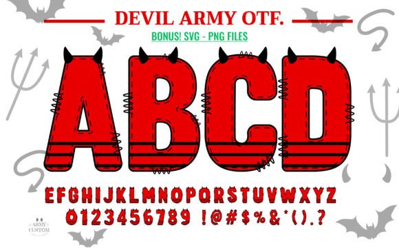 Devil Army Font Review: A Halloween Doodle with Magic