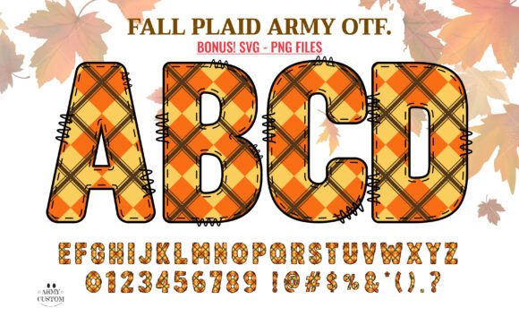 Discover Fall Plaid Army: A Font for Festive Craft Projects