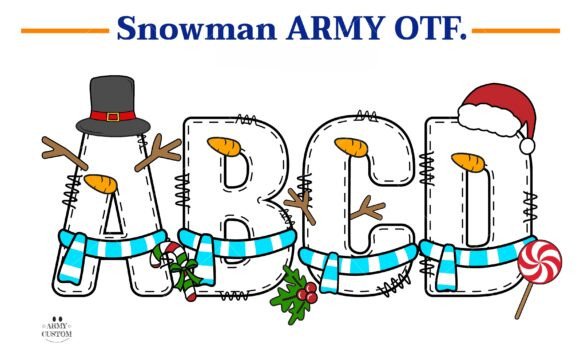 Discover the Snowman Army Font for Editorial Design