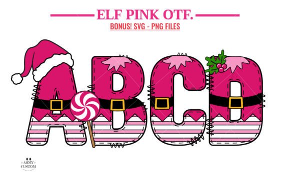 Elf Pink: A Playful Typeface for Festive Branding