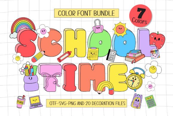 Font Choice That Stands Out: School Time for Web Design