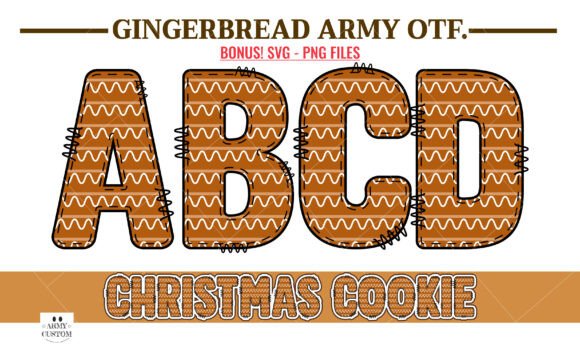 Gingerbread Army: A Festive Typographic Statement