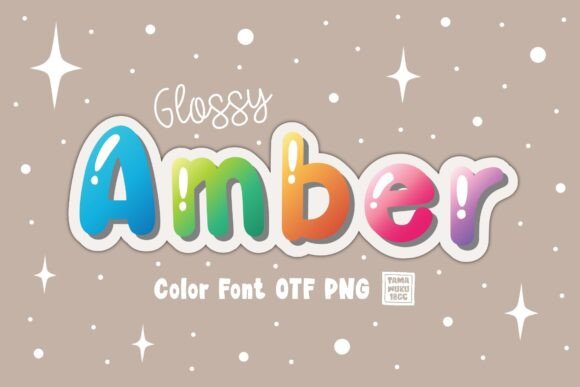 Glossy Amber: A Font That Elevates Your Craft Projects