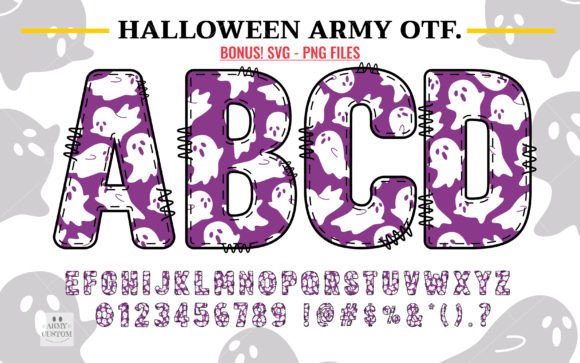 Halloween Army Ghost Font for Branding Projects