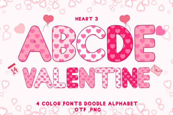 Heart 3: A Beautiful Font for Every Craft Project