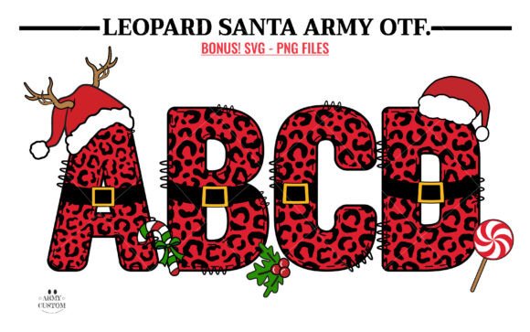 Leopard Santa Army: A Font for Bold Campaigns