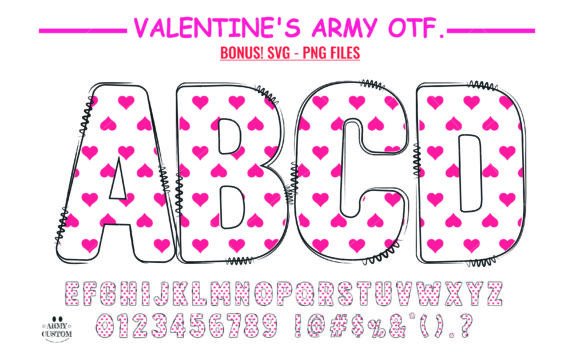 Love Valentine’s Doodle Heart Font for Campaigns