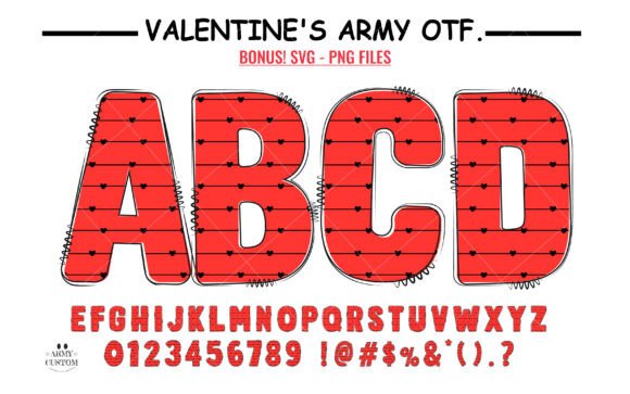 Love Valentine’s Little Heart Font for Crafters and Designers