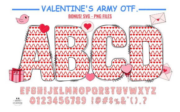 Love Valentine’s Wave Line Font for Handmade Creators