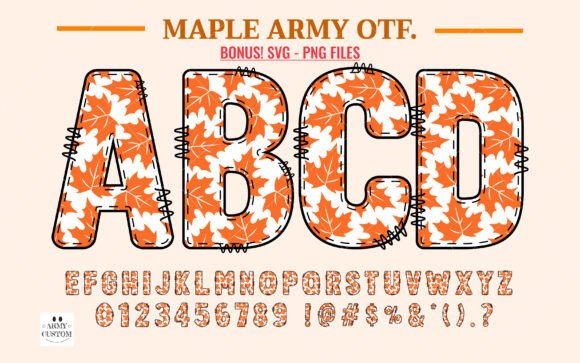 Maple Army: A Font That Speaks the Language of Fall