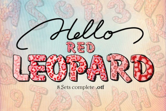 Red Leopard Font for Branding: A Wildly Polished Look