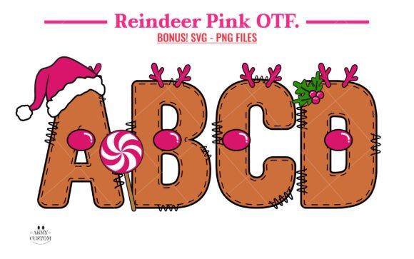 Reindeer Pink: A Festive Font for Digital Design