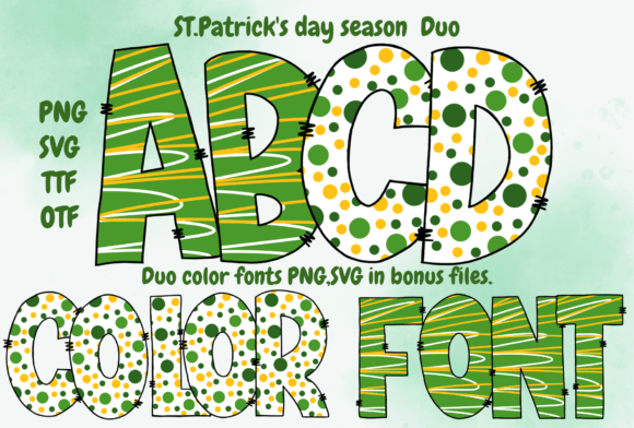 St. Patrick’s Day Season Duo: A Festive Font for Irish-Inspired Branding