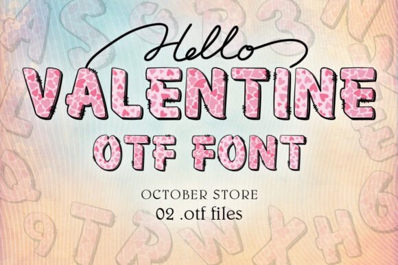 Valentine Alphabet Love Heart for Web Design