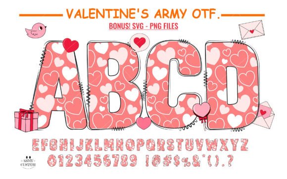 Valentine’s Army Font Review