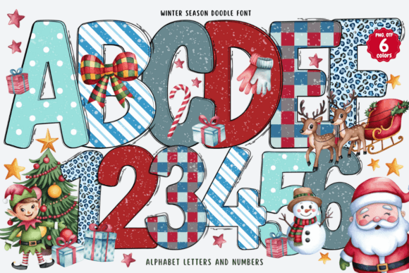 Winter Season Doodle: A Font That Brings Winter Magic to Every Project